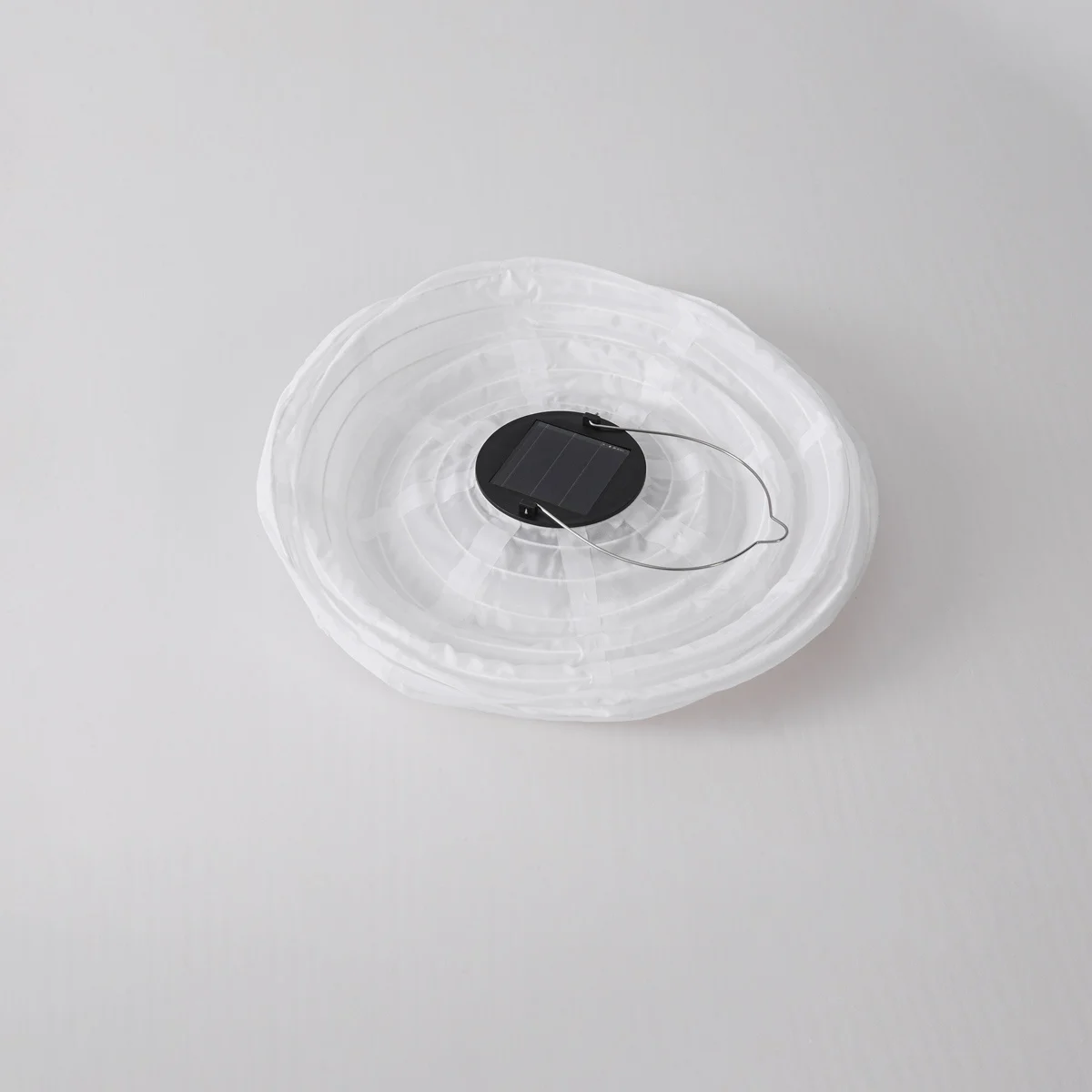 50 Stück Solar-Laterne Kalor – Solar-Hängelampe aus weißem Nylon Ø30 cm