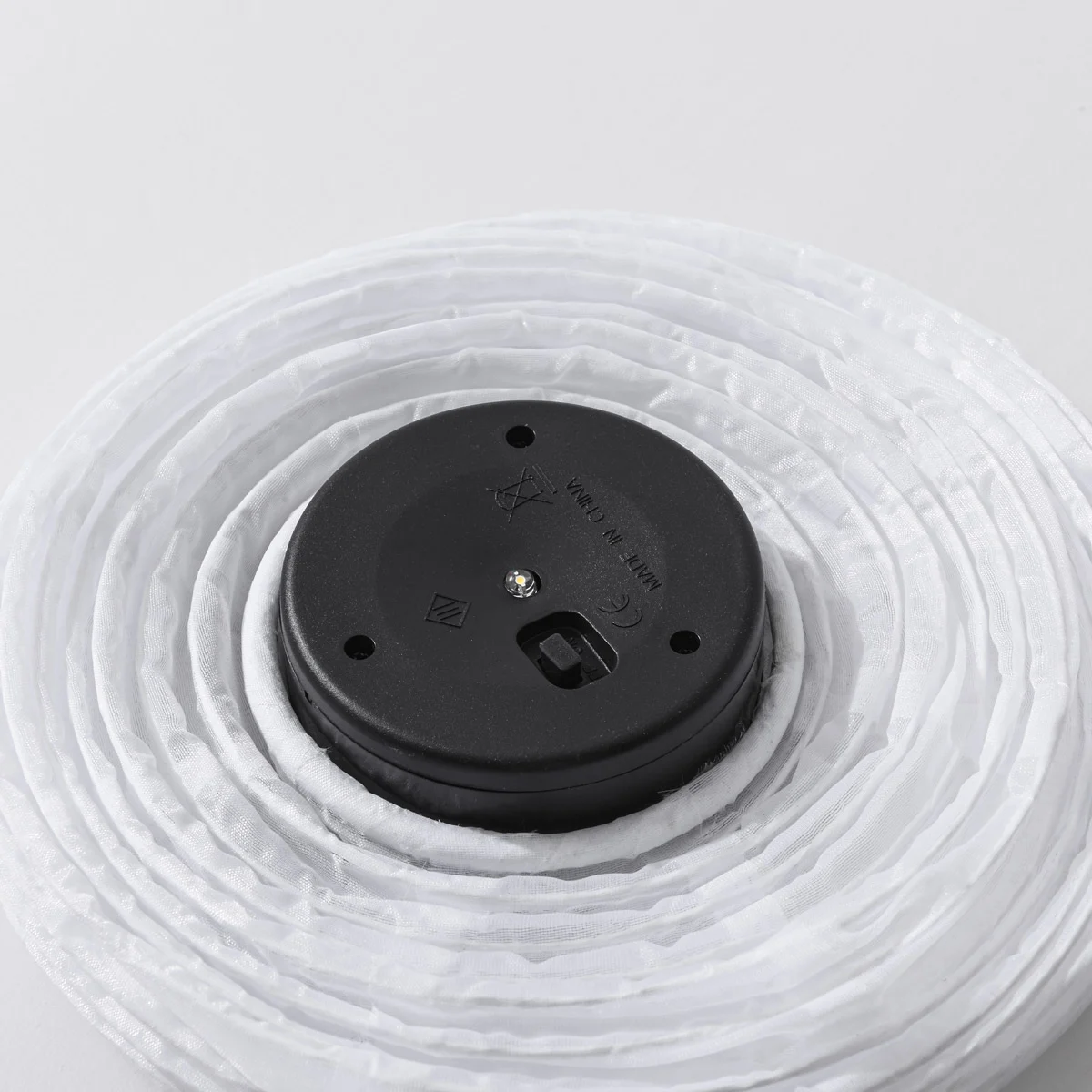 50 pieces - Solar lantern Pyra – solar-powered hanging lamp made of white nylon