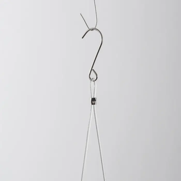 50 pieces - Solar lantern Pyra – solar-powered hanging lamp made of white nylon