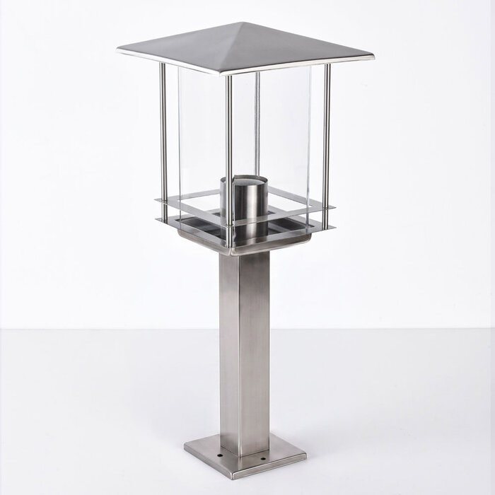Klassieke buitenlamp Rocco RVS, 45 cm