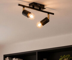 Moderne plafondlamp met 2 spots - Kel