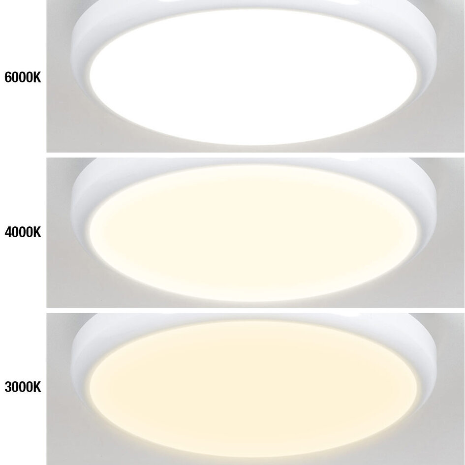 Plafonnière met noodunit en sensor - CCT switch 3000K - 6000K