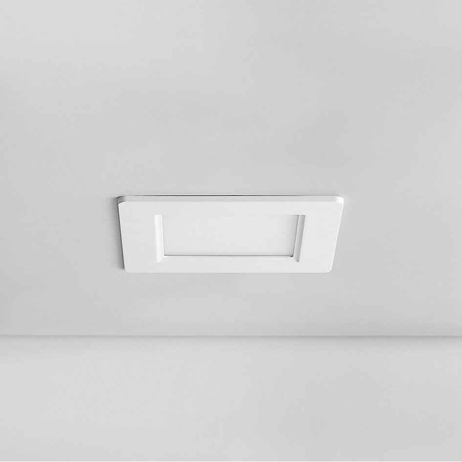 6W vierkante downlight met aanpasbare kleurtemperatuur - 120 x 120 mm