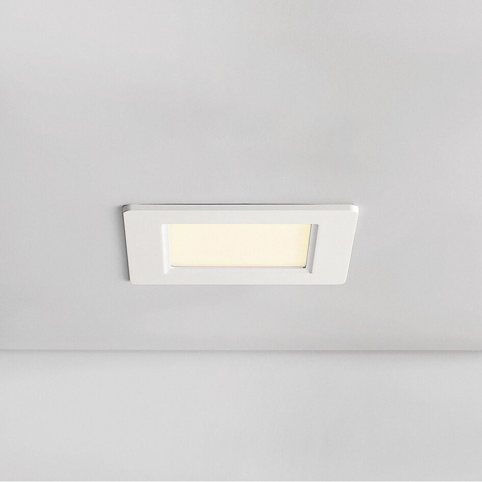 6W vierkante downlight met aanpasbare kleurtemperatuur - 120 x 120 mm