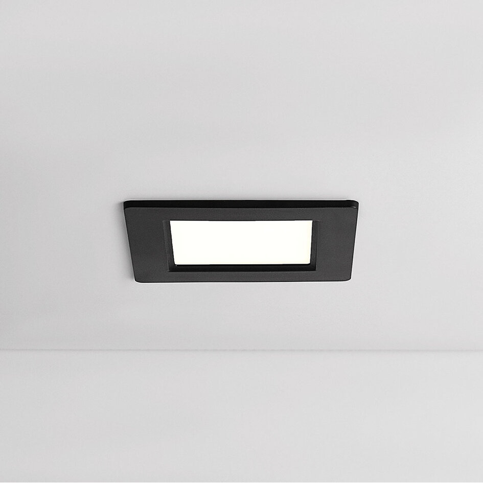 6W vierkante downlight met aanpasbare kleurtemperatuur - 120 x 120 mm