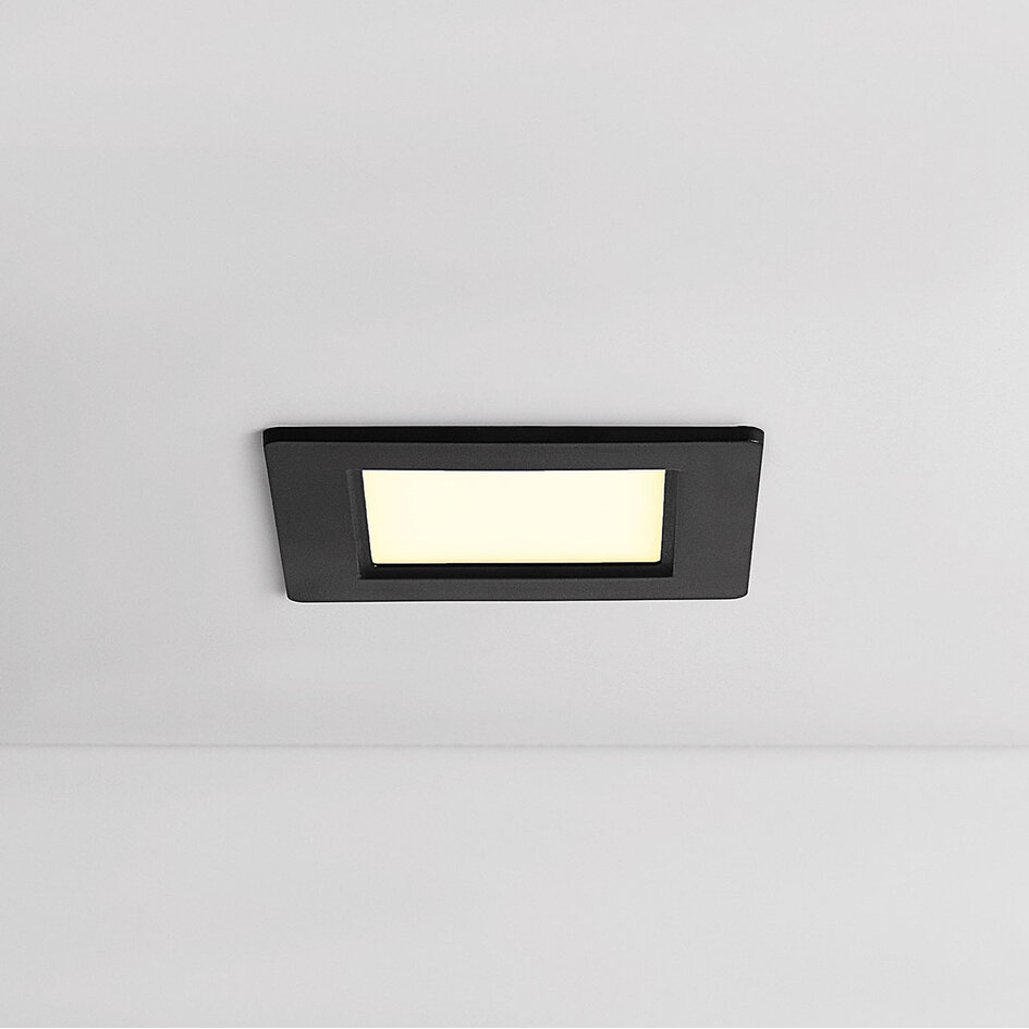 6W vierkante downlight met aanpasbare kleurtemperatuur - 120 x 120 mm
