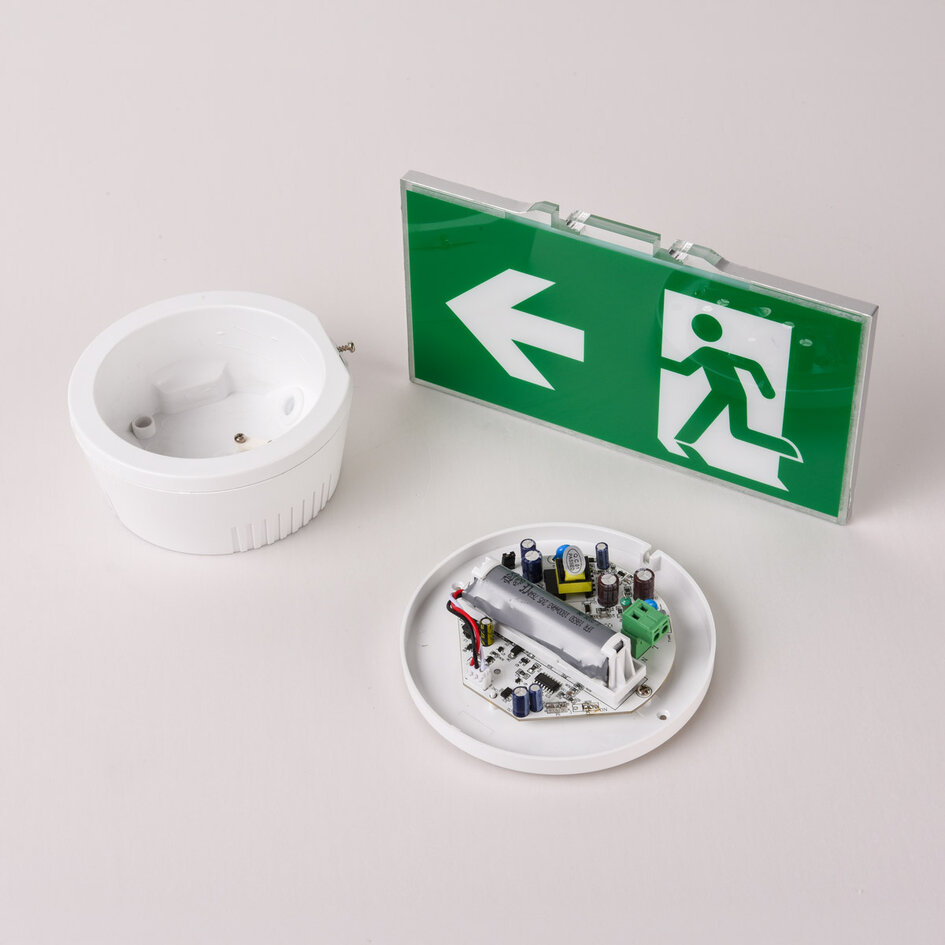 In- en opbouw noodverlichting LXL-MM