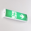 3 watt opbouw noodarmatuur met melkwitte kap, OTG-KL-3 - 4000K