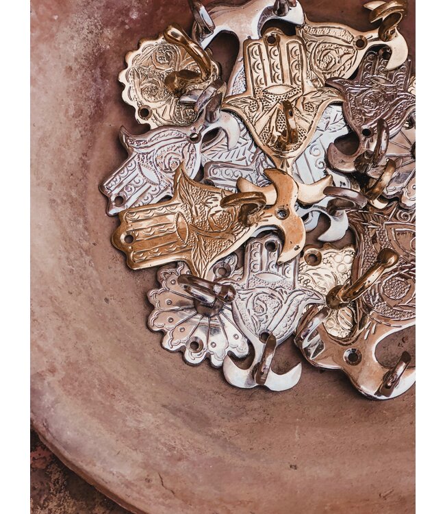 Wandhaak Hamsa zilver S