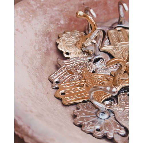 Wandhaak Hamsa goud S Wandhaak Hamsa goud S
