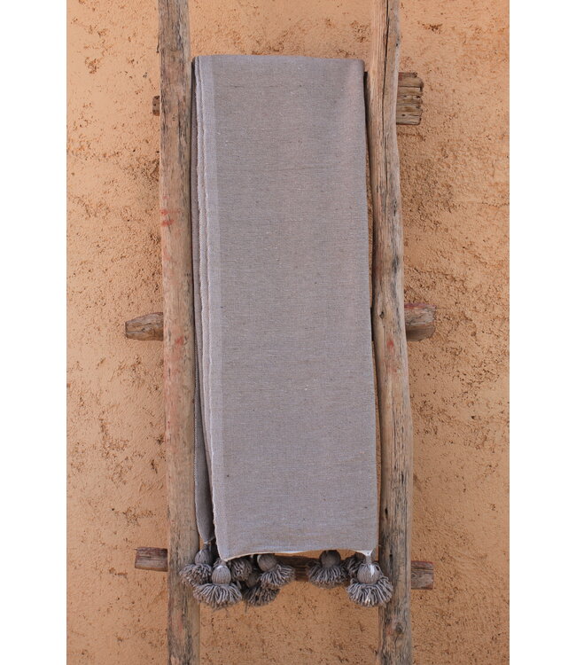 Pompom sprei taupe 200x300 cm