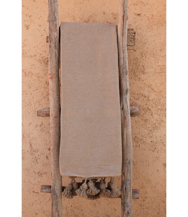 Pompom sprei camel 200x300 cm