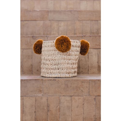 Pompom mand roest S Pompom mand roest S
