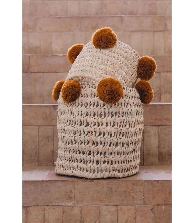 Pompom mand roest S