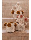 Pompom mand roest S