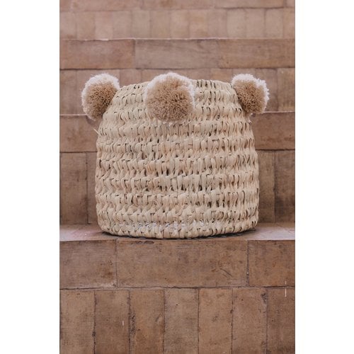 Pompom mand beige M 