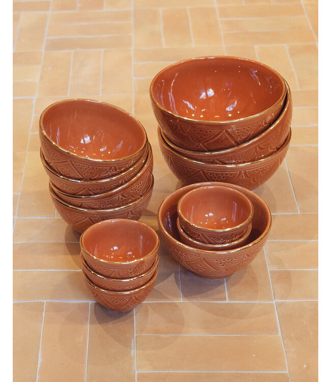 Chabi Chic Schaaltje Marsala | Goud XS - S - M