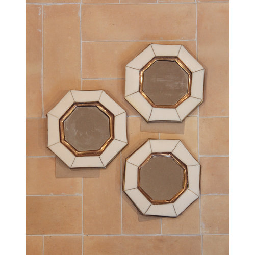 Chabi Chic Spiegeltje Octagon | ecru Chabi Chic Spiegeltje Octagon | ecru