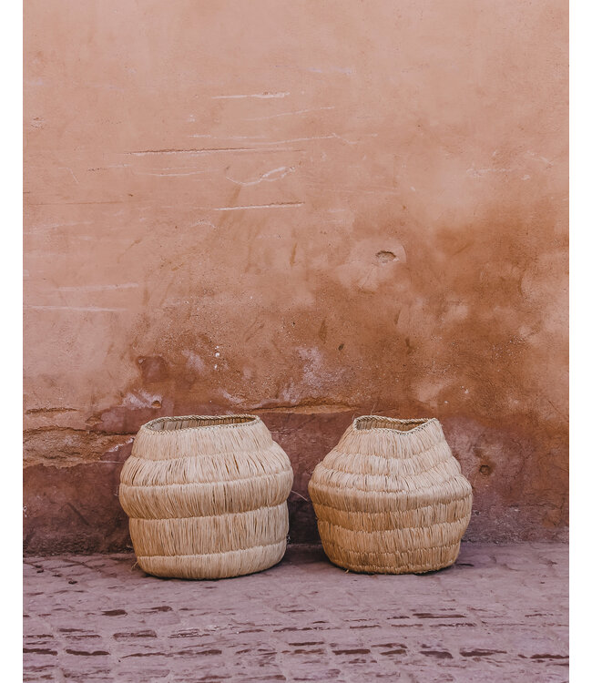 Mand raffia naturel