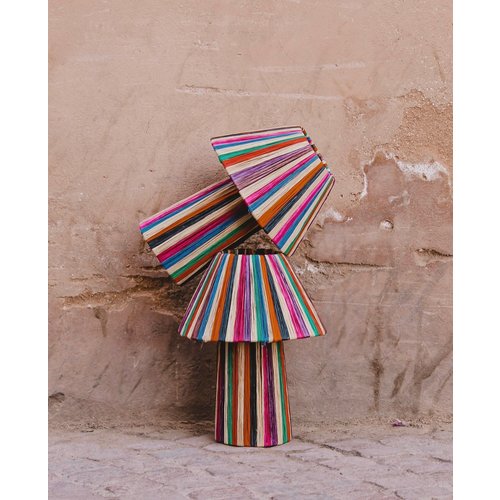 Tafellamp raffia | multicolor S Tafellamp raffia | multicolor S