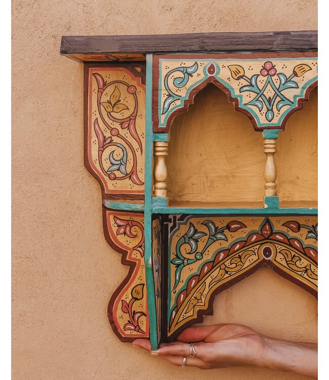 Beschilderd wandkastje L |  multicolor