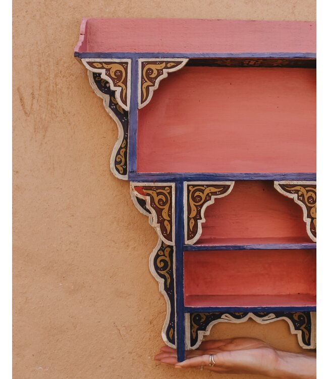 Beschilderd wandkastje L |  multicolor