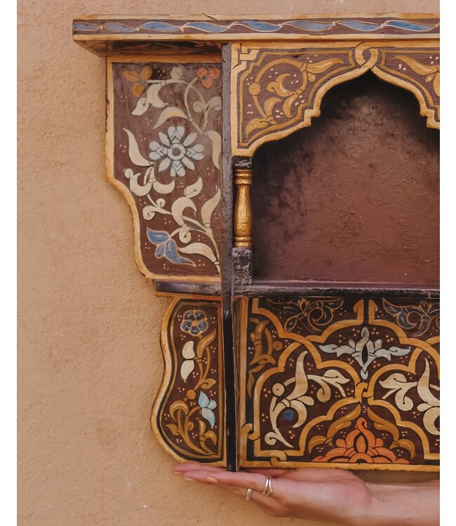 Beschilderd wandkastje L |  multicolor