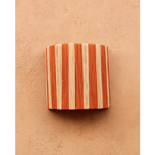 Wandlampenkap raffia oranje | S & M Wandlampenkap raffia oranje | S & M