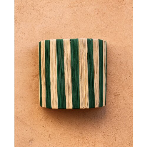 Wandlampenkap raffia groen | S & M Wandlampenkap raffia groen | S & M