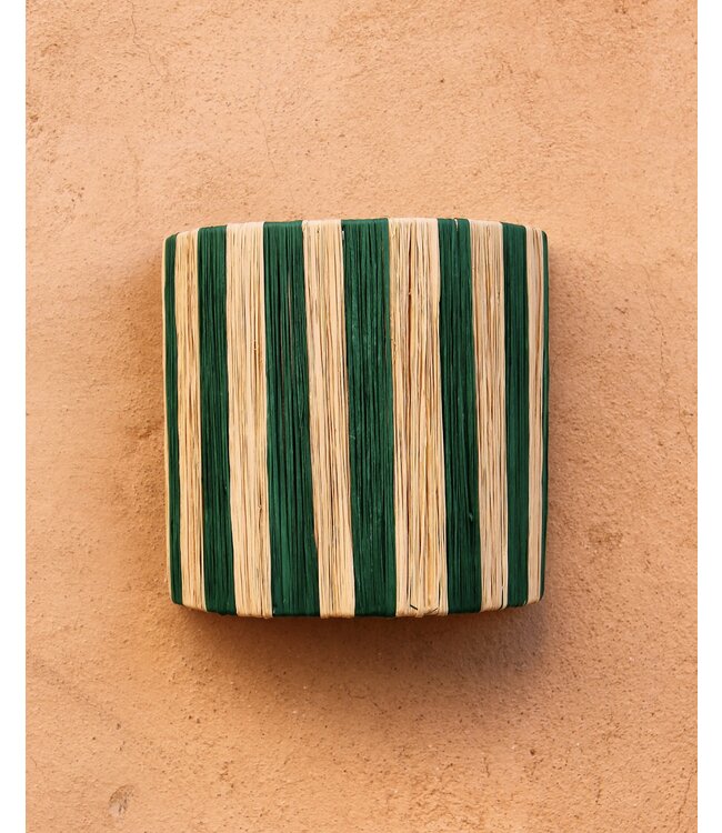 Wandlampenkap raffia groen | S & M