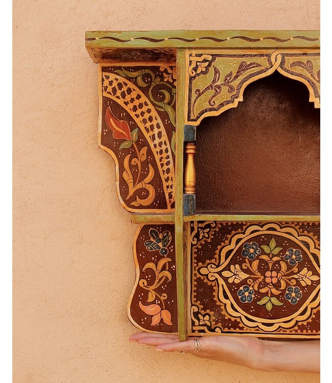 Beschilderd wandkastje L | multicolor