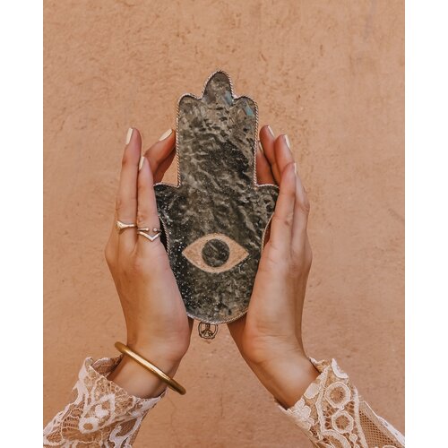 Tamegroute wandtegel groen M | Hamsa Tamegroute wandtegel groen M | Hamsa