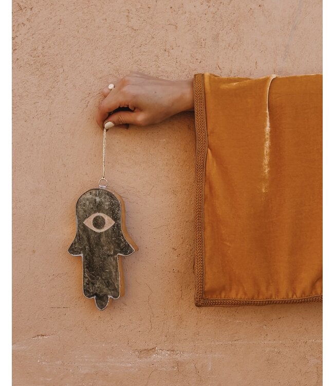 Tamegroute wandtegel groen M | Hamsa