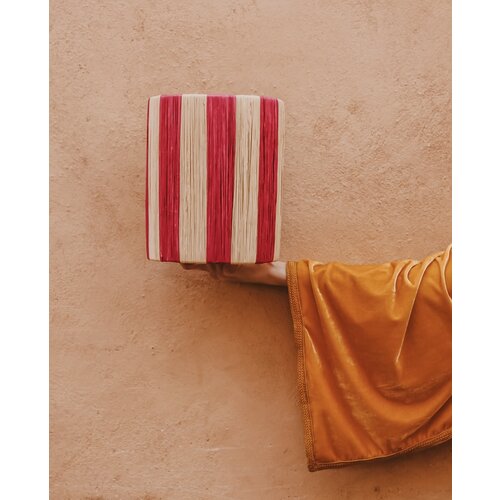 BACK SOON! Wandlampenkap raffia roze | S & M BACK SOON! Wandlampenkap raffia roze | S & M