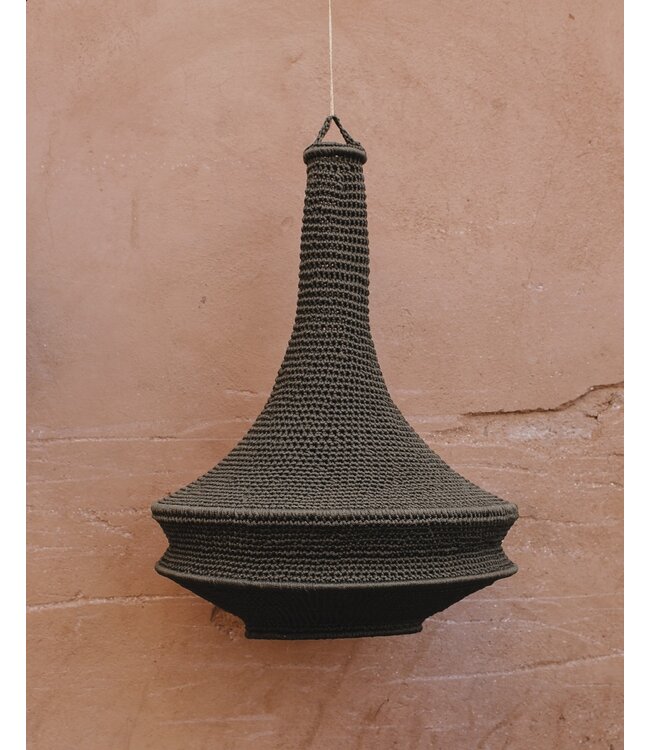 Crochet lampenkap triangel S & L | groen