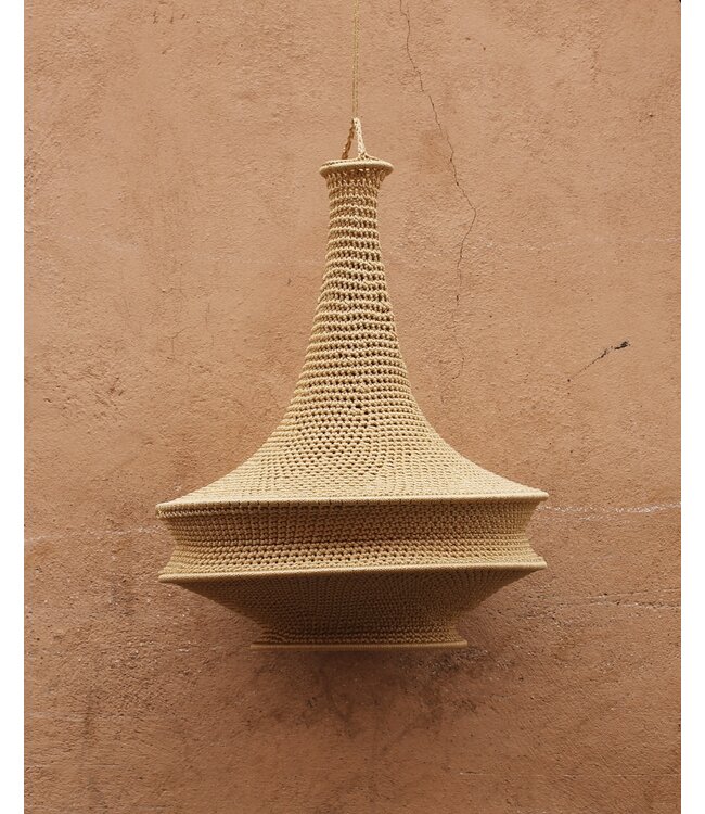 Crochet lampenkap triangel S & L | goud