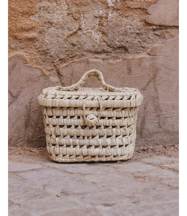 Mand palmblad met deksel | S