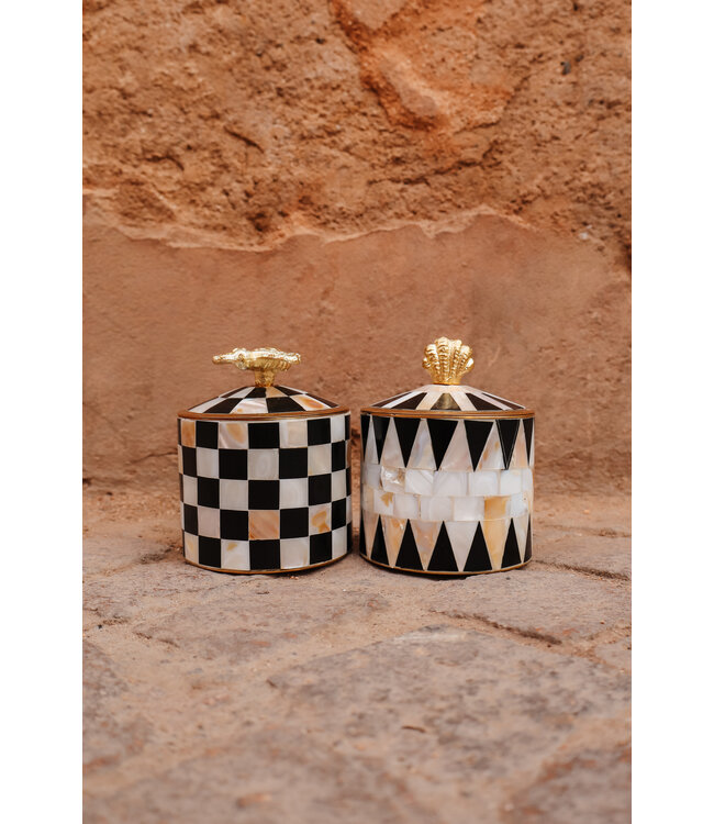 Messing opbergdoosje L | Schelp