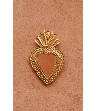 Messing spiegeltje Milagro  Heart | 2