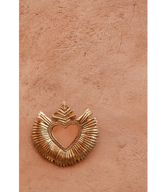 Messing spiegeltje Milagro  Heart | 3 | S & M