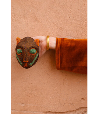 Bamiléké kralenhoofdje panter | 1