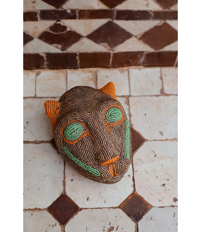 Bamiléké kralenhoofdje panter | 4