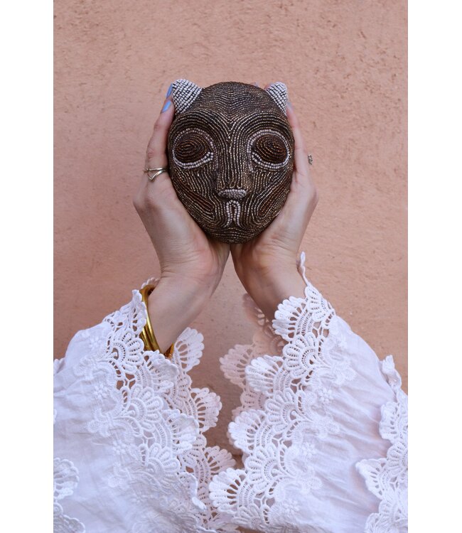 Bamiléké kralenhoofdje panter | 3