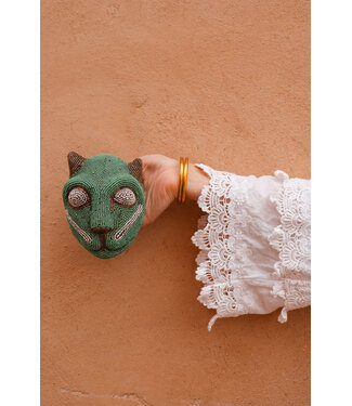 Bamiléké kralenhoofdje panter | 4