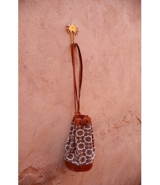 Crossbody en rugtas brocade S | Taupe