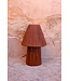 Tafellamp raffia | roestbruin S