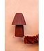 Tafellamp raffia | roestbruin S