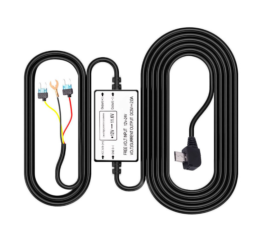 AZDome Hardwire kit Micro USB 3wire Dashcamdeal World's biggest