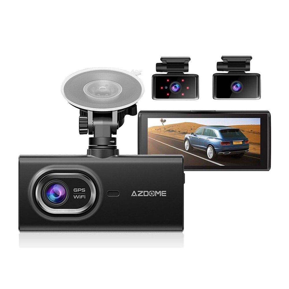 AZDome M560 3CH 4K Wifi GPS 128gb dashcam - Dashcamdeal | Europe's