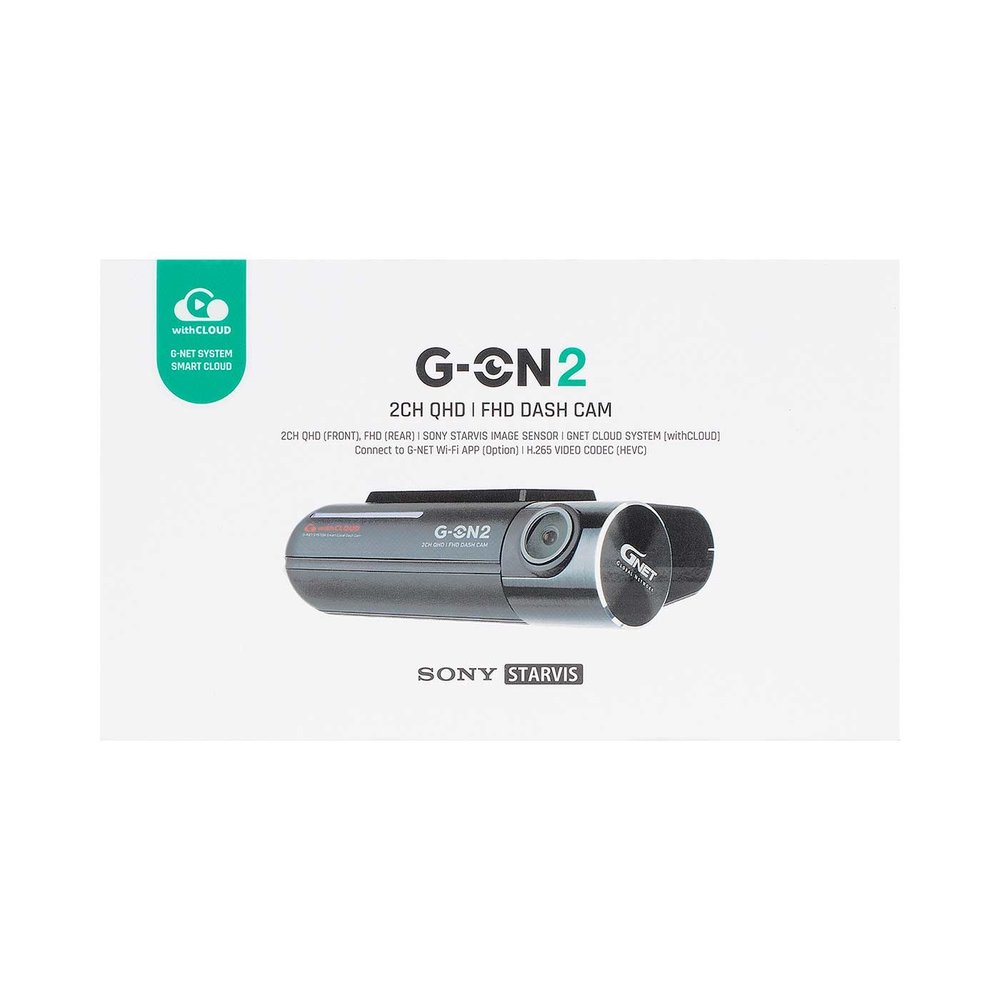 Gnet G-ON2 2CH QuadHD Cloud Wifi GPS 64gb dashcam - Dashcamdeal